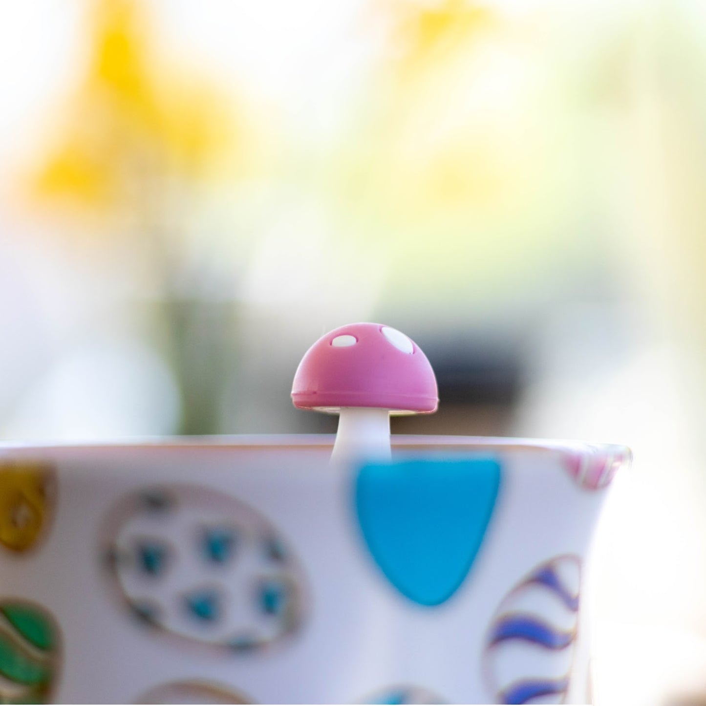 Pink Mushroom Floating Tea Steeper