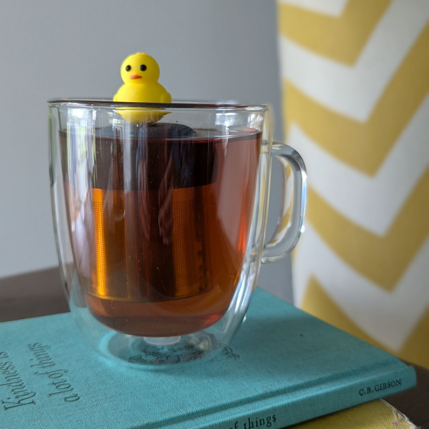 Yellow Rubber Duckie Floating Tea Steeper