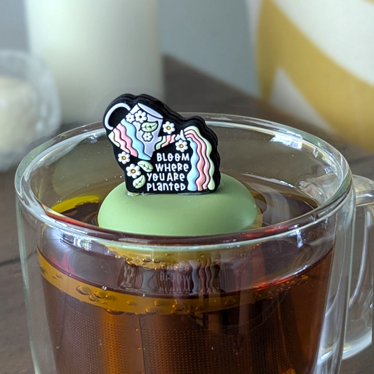 Floating Bloom Where You Are Planted Tea infuser