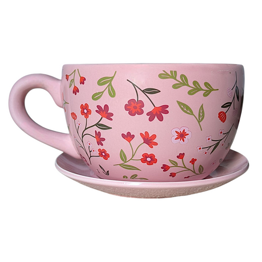 Giant Floral Teacup Point of Sale Display