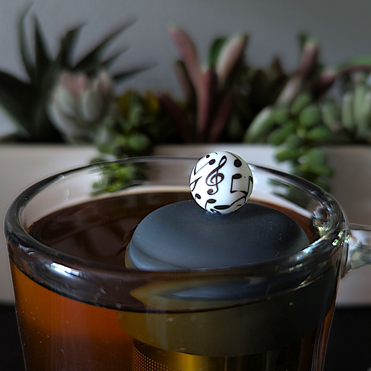 Music Pattern Floating Tea Steeper