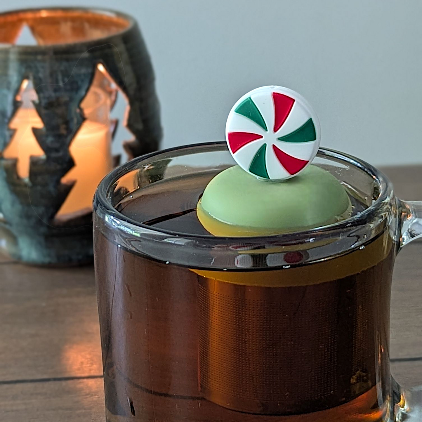 Peppermint Candy Floating Tea Steeper