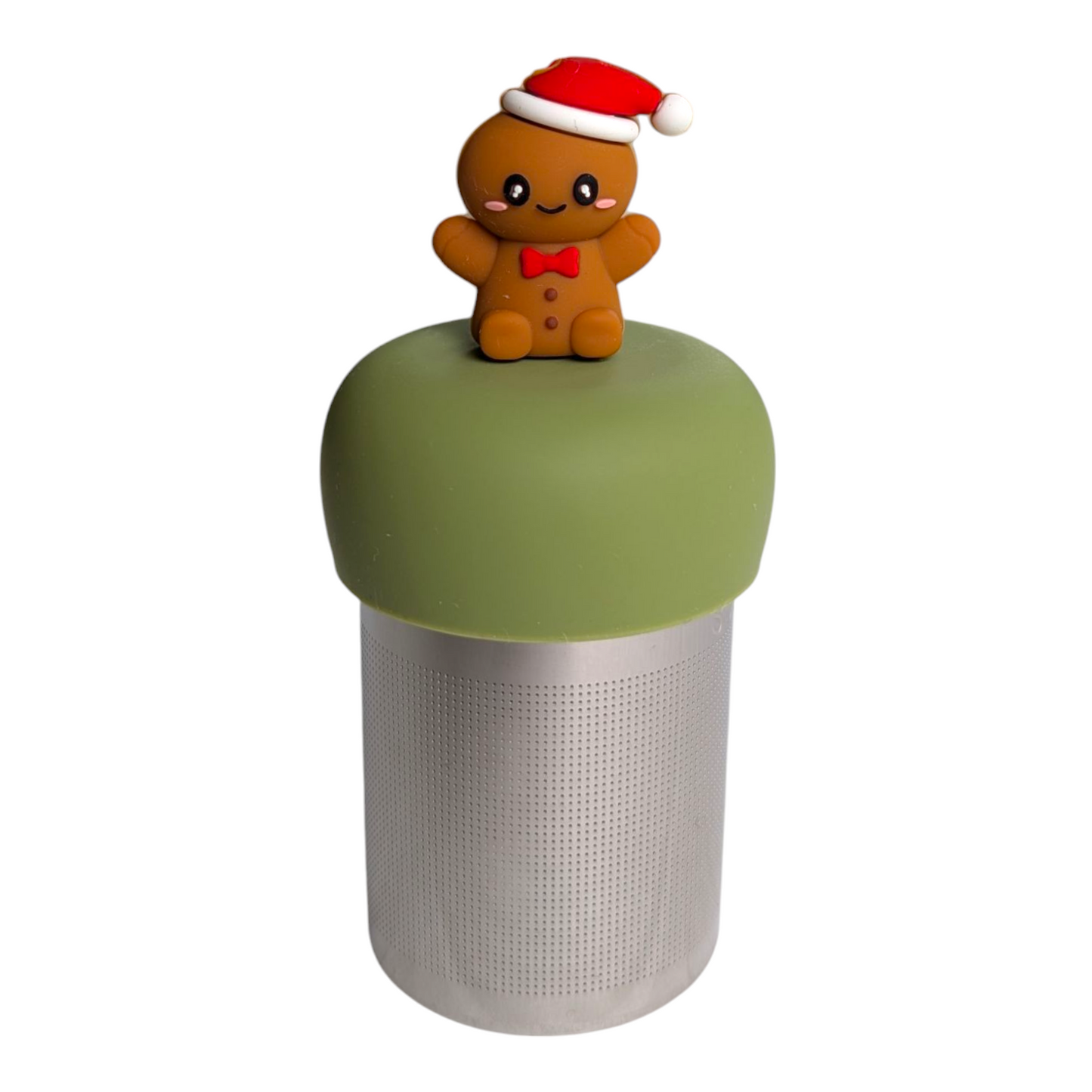 Santa Hat Gingerbreadman Floating Tea Steeper™