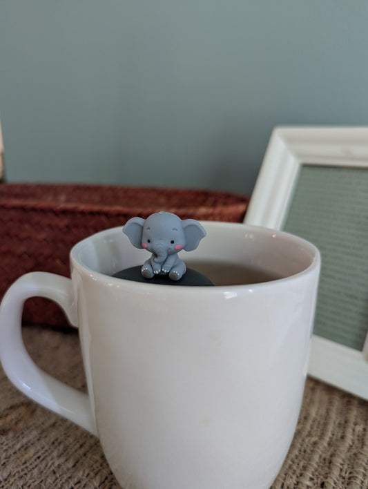 Floating Baby Elephant Tea Infuser - Cute Animal Tea Infuser for Loose Leaf Tea