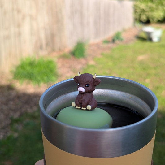 Floating Brown Baby Cow Tea Infuser - Cute Animal Tea Infuser for Loose Leaf Tea