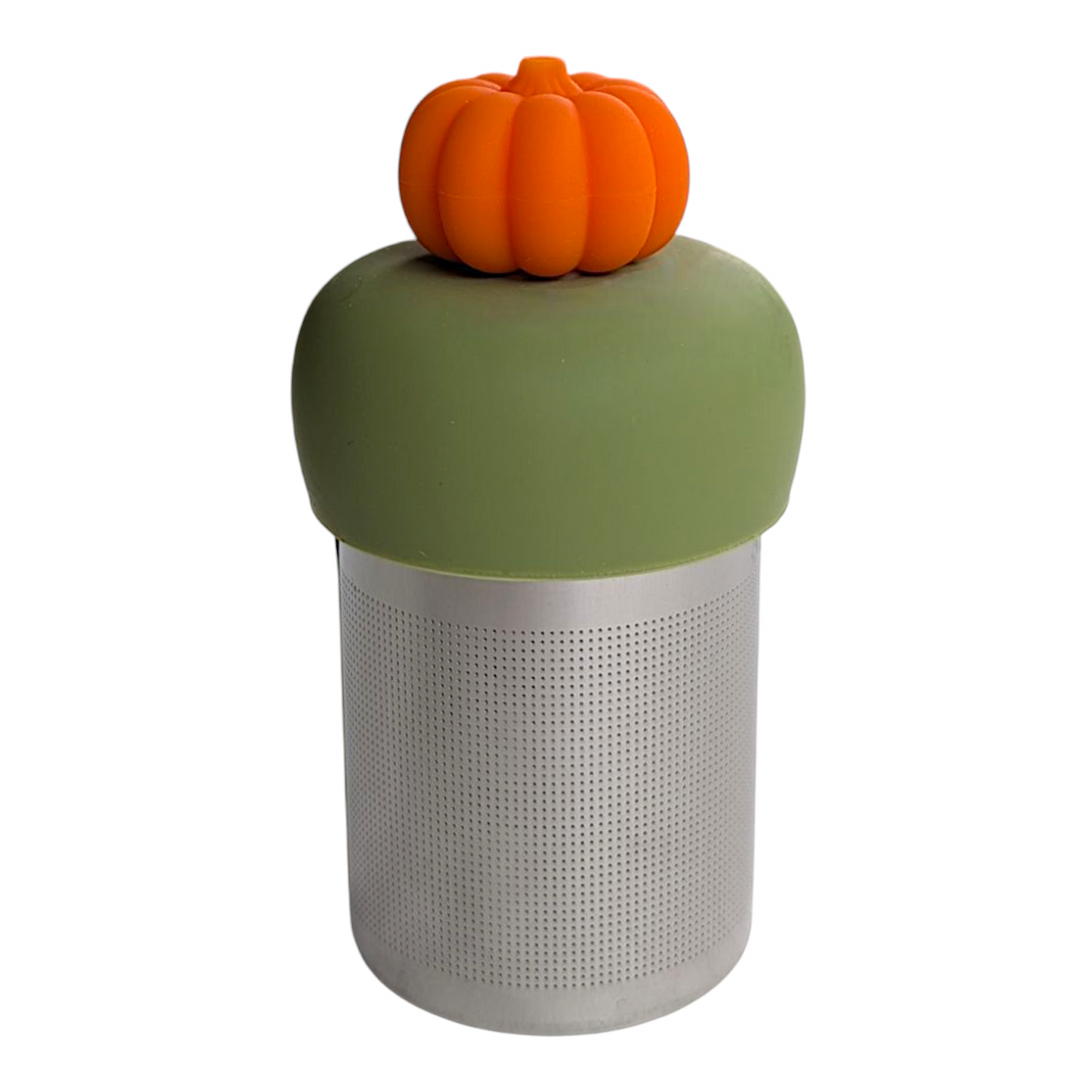 3D pumpkin Floating Tea Steeper™ l green base