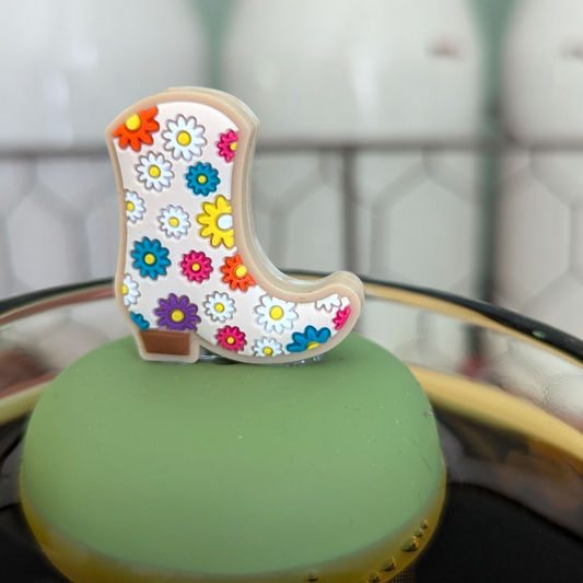 Floating Flower Cowboy Boot Tea infuser