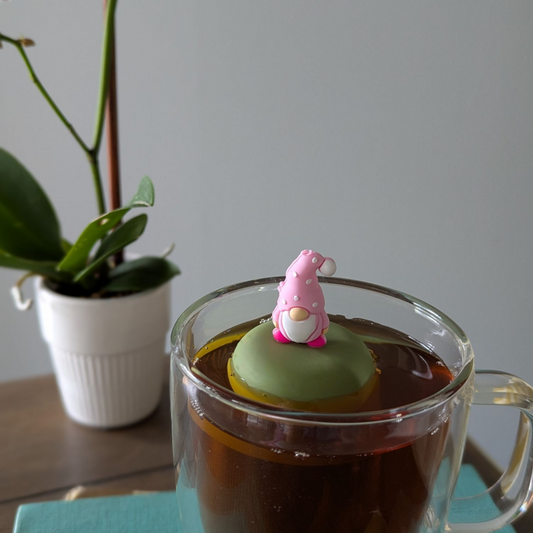Floating Pink Gnome Tea infuser