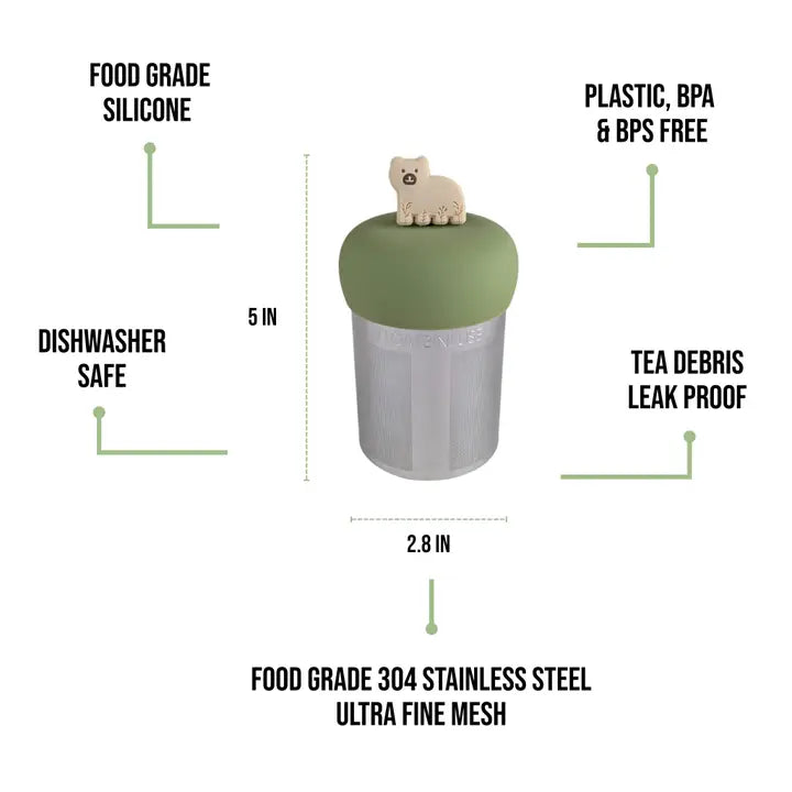 Floating Large Blonde Bear Tea infuser