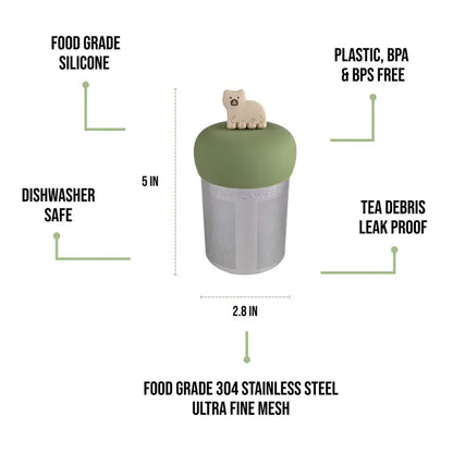 Floating Large Blonde Bear Tea infuser