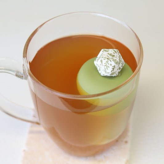Green Herb Hexagon Floating Tea Steeper I Green Base