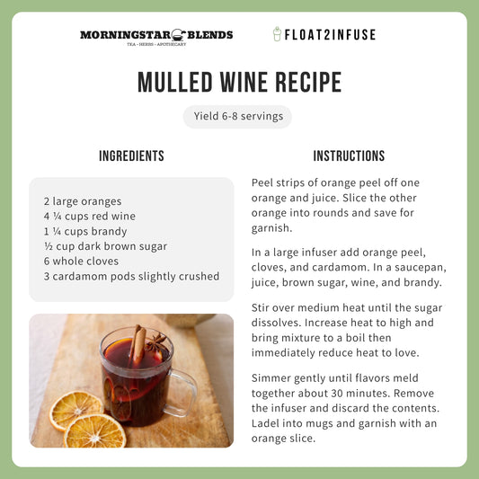 Large Infuser Recipe Card I Mulled Wine I Crockpot