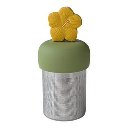Yellow Hibiscus Flower Floating Tea Steeper™