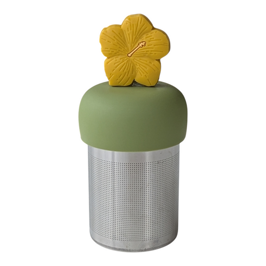 Yellow Hibiscus Flower Floating Tea Steeper™