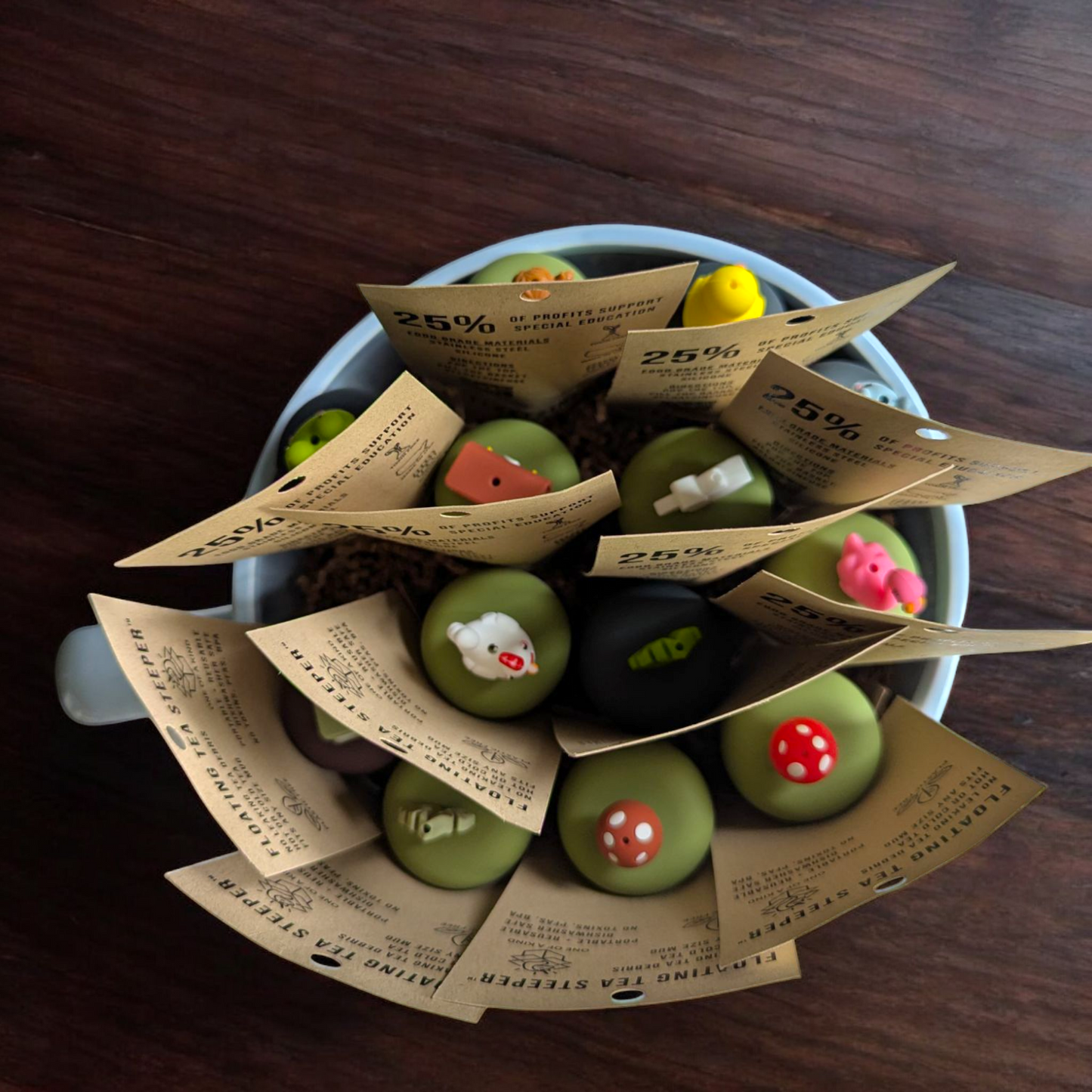 Giant Floral Teacup Point of Sale Display