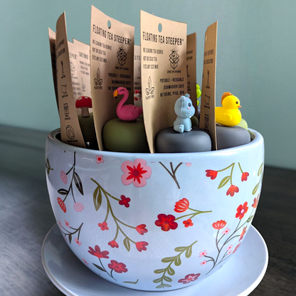 Giant Floral Teacup Point of Sale Display