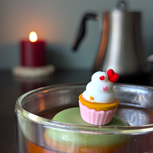 Pink Cupcake Floating Tea Steeper