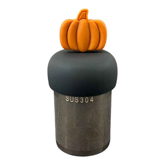 Orange Pumpkin Floating Tea Steeper I Grey Base