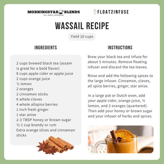 Large Infuser Recipe Card I Wassail I Dutch Oven