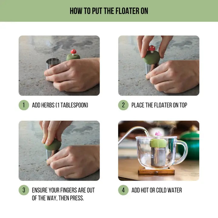 Floating Goldendoodle Tea Infuser - Cute Animal Tea Infuser for Loose Tea