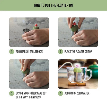 Floating Goldendoodle Tea Infuser - Cute Animal Tea Infuser for Loose Tea