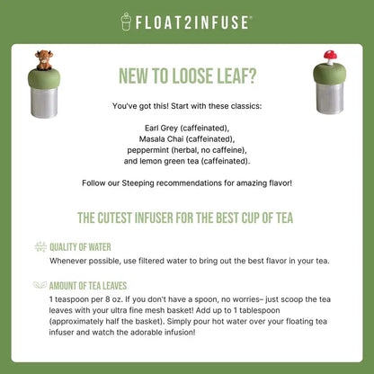 Floating Goldendoodle Tea Infuser - Cute Animal Tea Infuser for Loose Tea