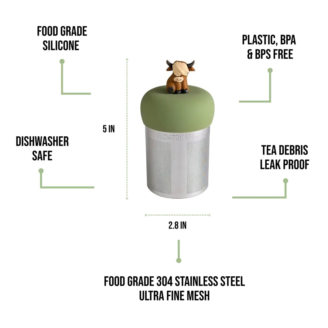 Floating Large Highland Cow Tea infuser