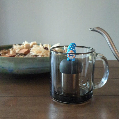 Blue Dad Gnome Floating Tea Steeper