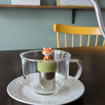 Orange Fox Floating Tea Steeper