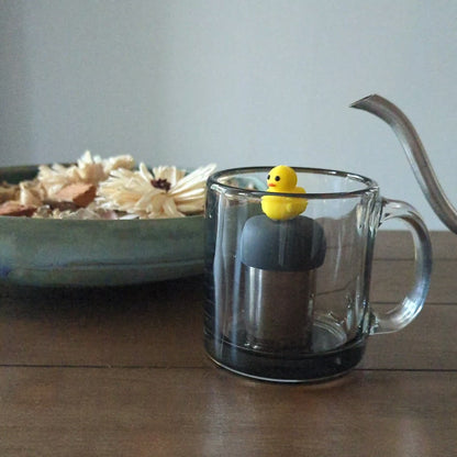 Yellow Rubber Duckie Floating Tea Steeper
