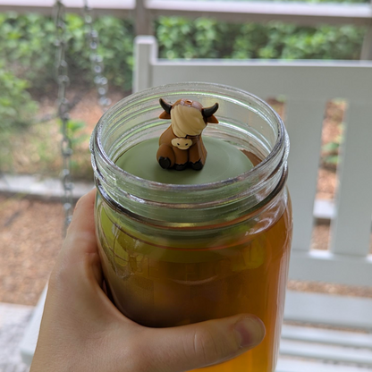 Floating Large Highland Cow Tea infuser