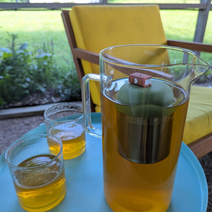 Floating Large Brown Book Tea infuser