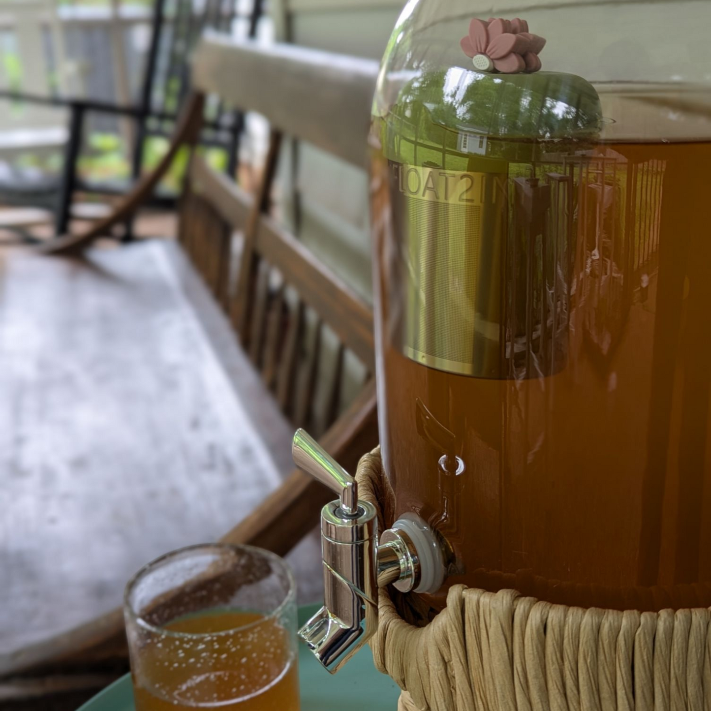 Floating Large Pink Lotus Tea infuser