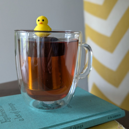 Yellow Rubber Duckie Floating Tea Steeper