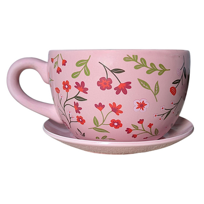 Giant Floral Teacup Point of Sale Display