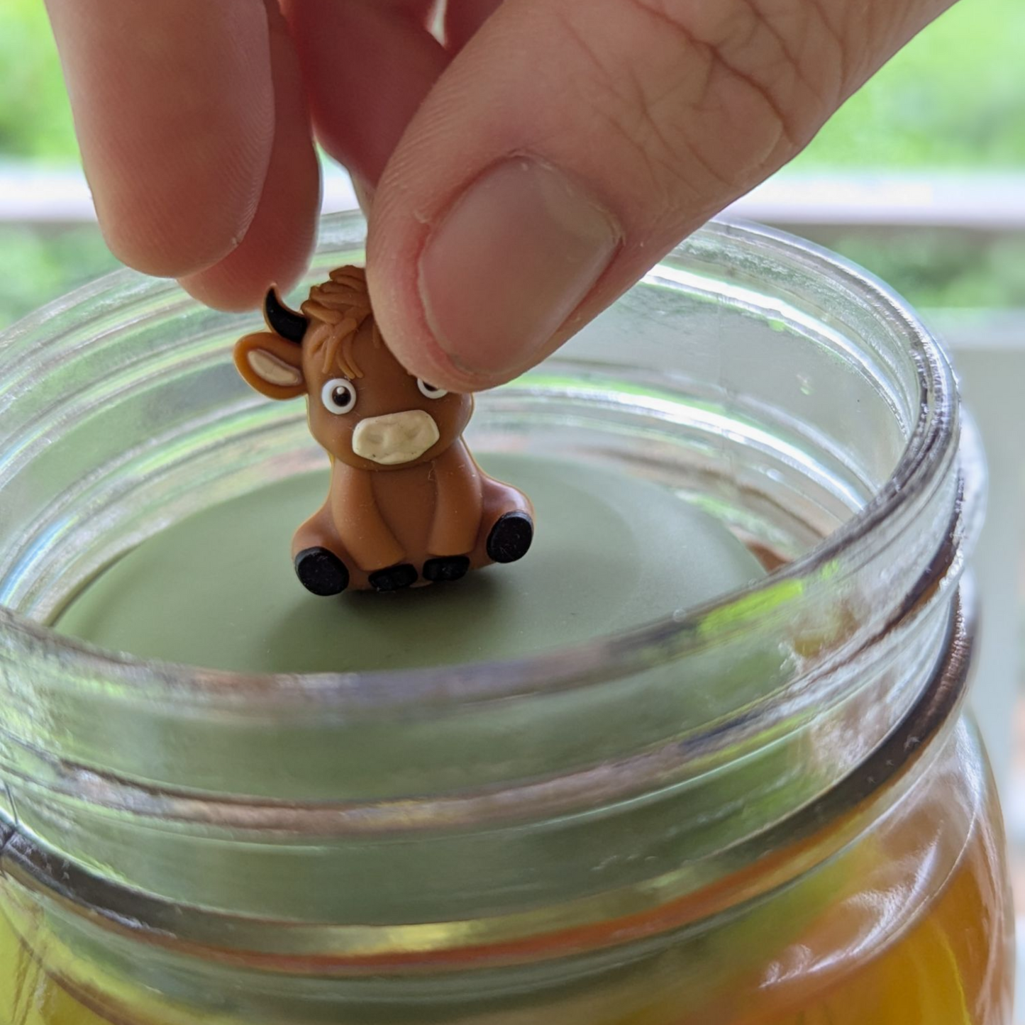 Floating Large Baby Highland Cow Tea infuser