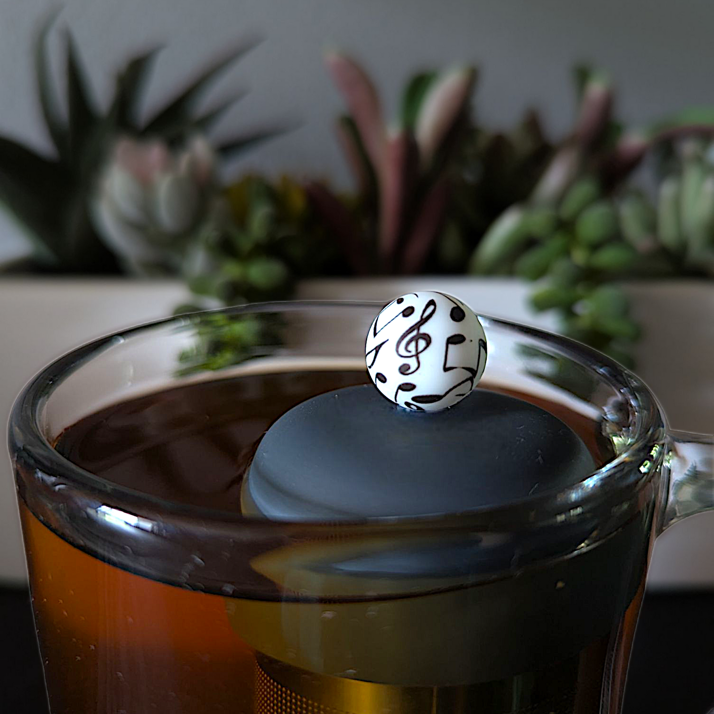 Music Pattern Floating Tea Steeper