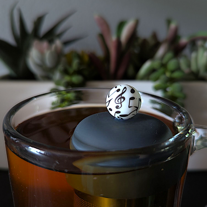 Music Pattern Floating Tea Steeper