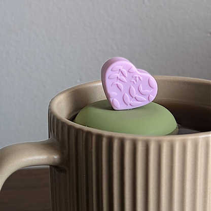 Purple Leaf Heart Floating Tea Steeper