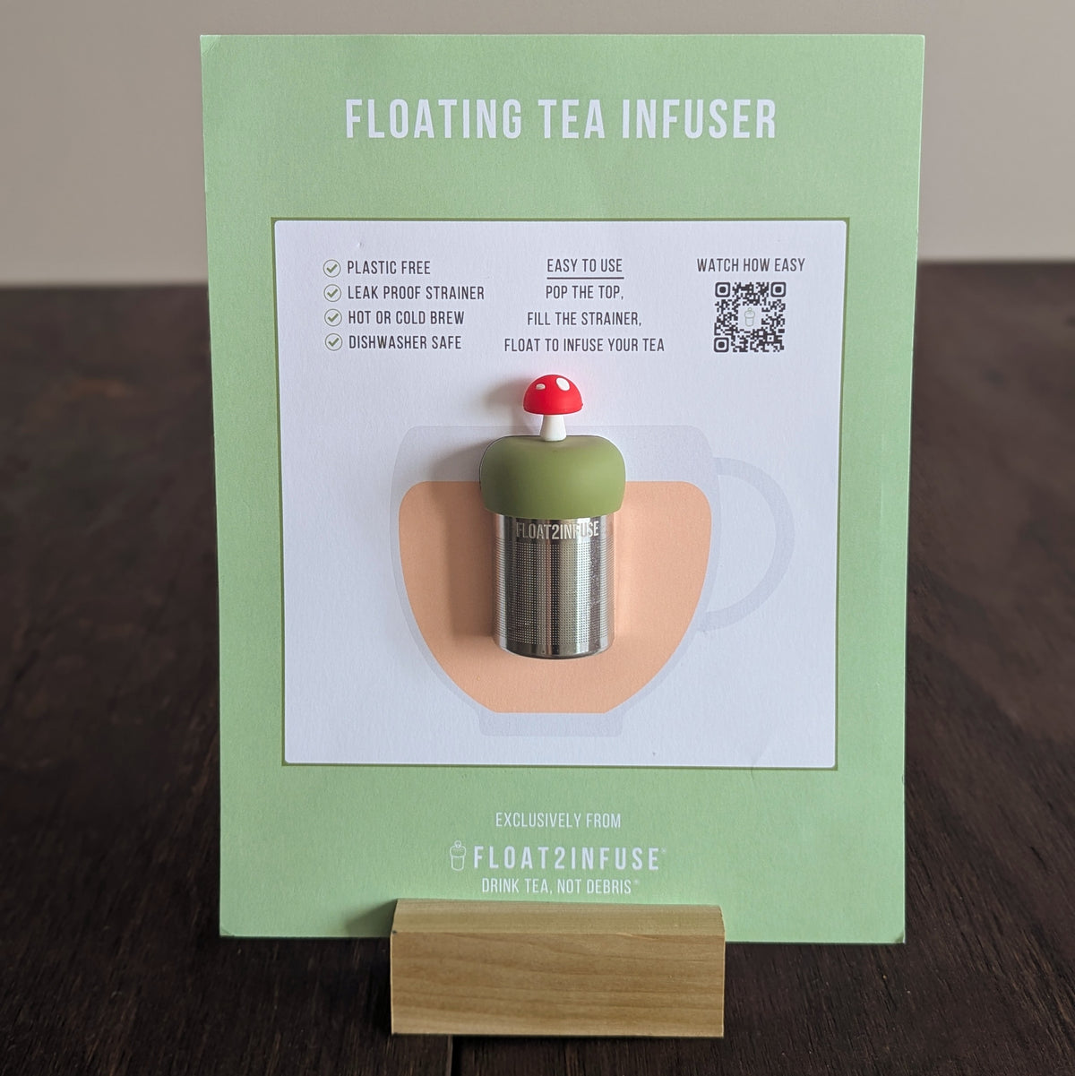 How a Floating Tea Infuser Works, Large Demo Card – Float2infuse LLC