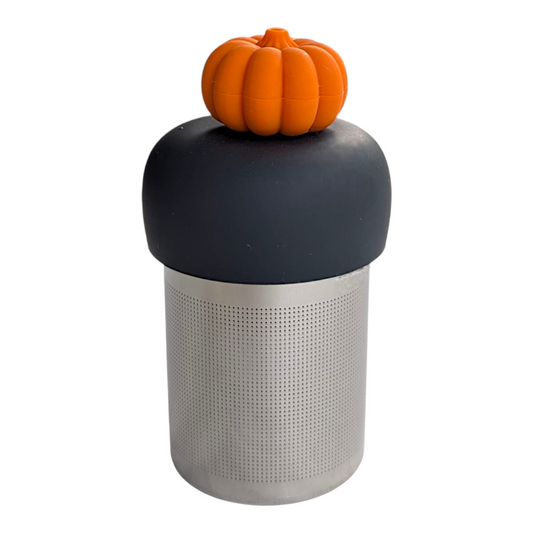 3D pumpkin Floating Tea Steeper™ l grey