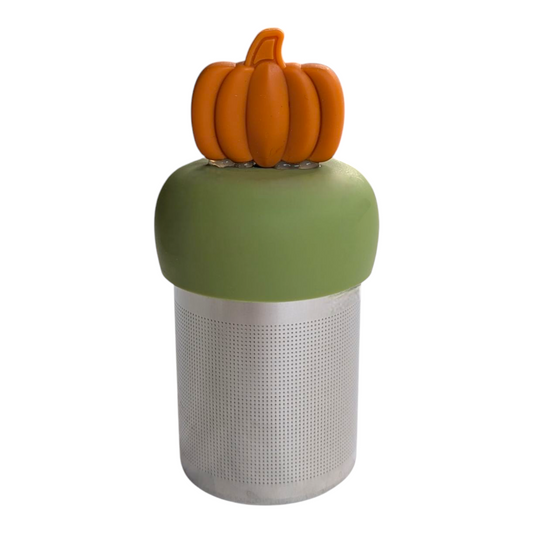 Orange Pumpkin Floating Tea Steeper I Green Base