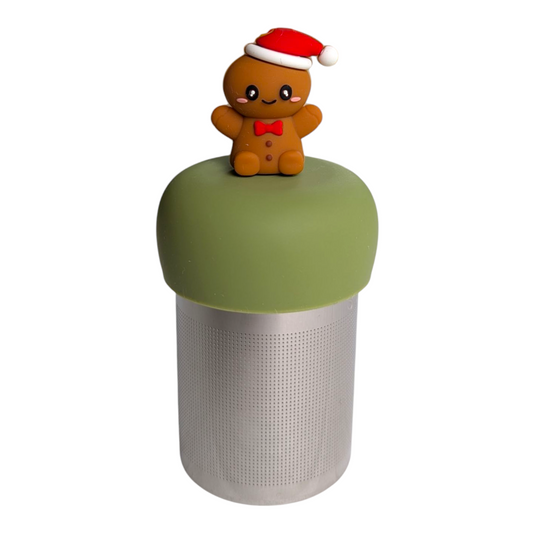 Santa Hat Gingerbreadman Floating Tea Steeper™