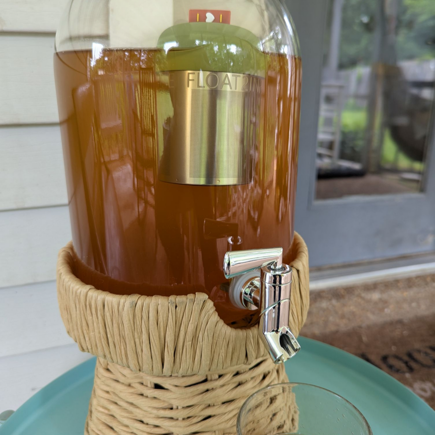 Floating Large Brown Book Tea infuser