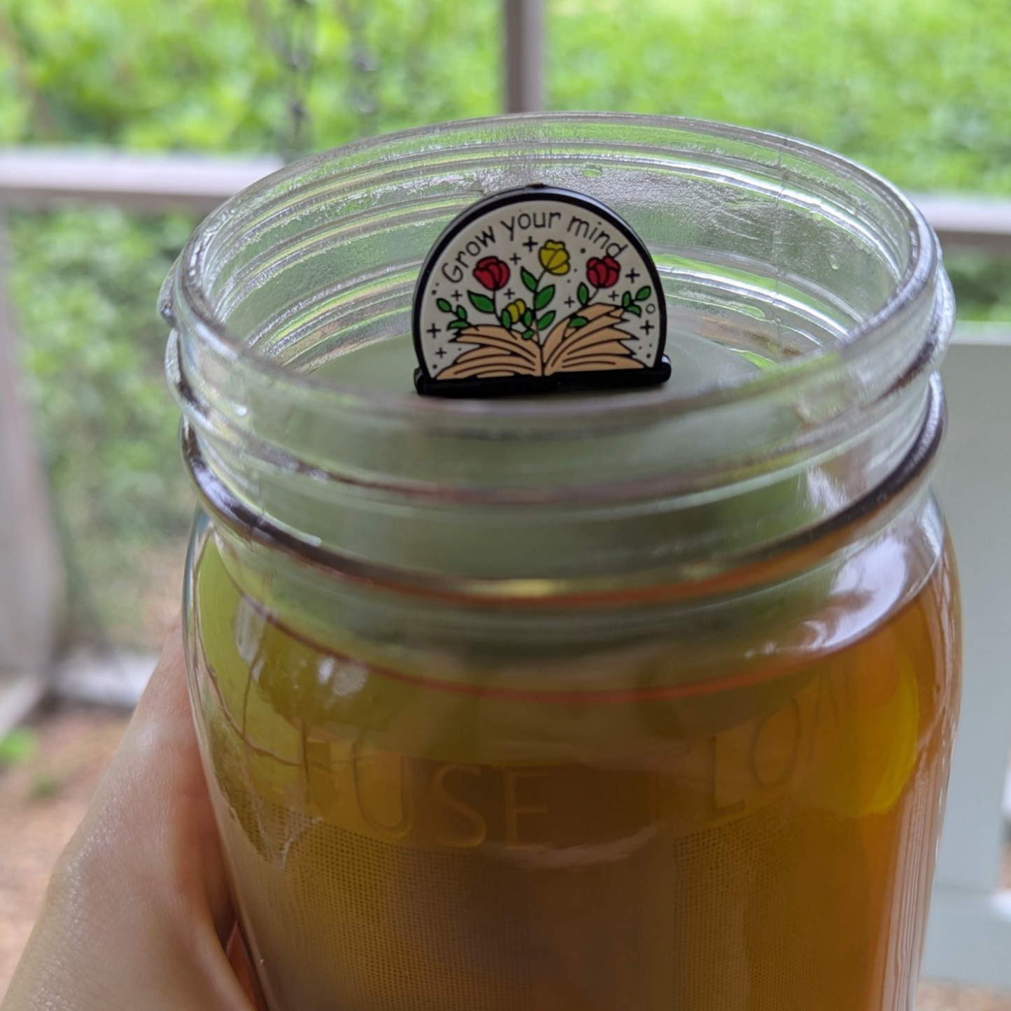 Floating Large Open Book Tea infuser
