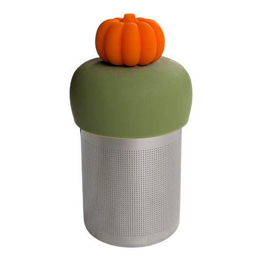 3D pumpkin Floating Tea Steeper™ l green base