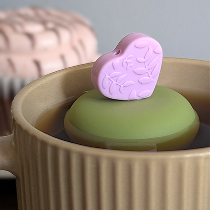 Purple Leaf Heart Floating Tea Steeper