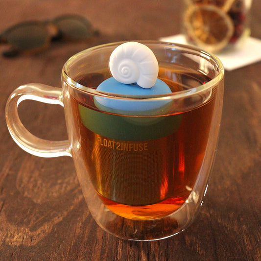 Floating Fossil Sea Shell Tea Infuser - Cute Tea Infuser for Loose Tea