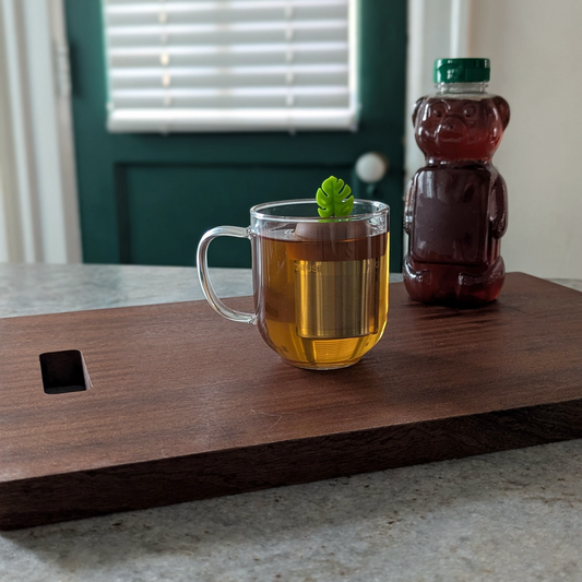 Floating Lime Green Monstera Tea Infuser - Cute Tea Infuser for Loose Leaf Tea
