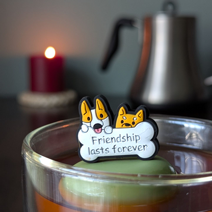 Floating Best Dog Friends Tea Infuser - Cute Animal Tea Infuser for Loose Leaf Tea